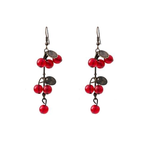 Smola Drop naušnica, s Cink Alloy, pozlaćen, Berba & različitih stilova za izbor & za žene, earring length 60-80mm, Prodano By par