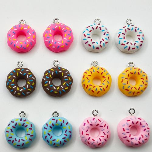 Resin Pendant with Iron food shape DIY Approx Sold By Bag