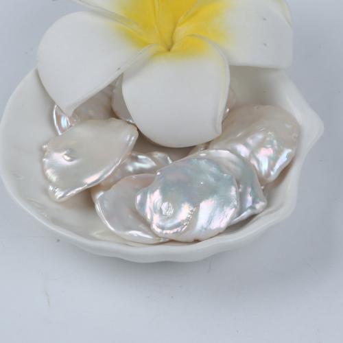 Perles nacres baroques de culture d'eau douce , perle d'eau douce cultivée, Pétales, DIY, blanc, aboutuff1a27-30mm, Vendu par PC