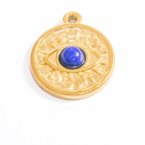 Bijoux pendentifs en acier inoxydable , Acier inoxydable 304, avec Pierre naturelle, Placage de couleur d'or, DIY & modèles différents pour le choix, plus de couleurs à choisir, 8mm, Vendu par paire