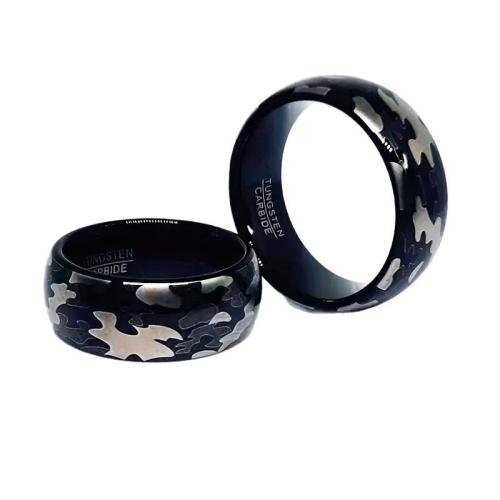 Stainless Steel Finger Ring 201 Stainless Steel fashion jewelry & Unisex black Sold By PC
