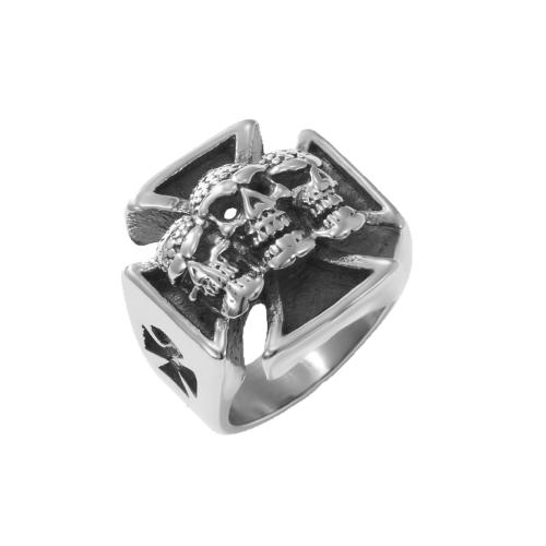 Ring Finger ze stali nierdzewnej, Stal nierdzewna 304, obyty, biżuteria moda & różnej wielkości do wyboru & dla człowieka, oryginalny kolor, sprzedane przez PC