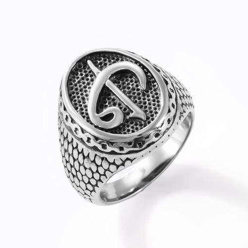 Rozsdamentes acél Finger Ring, 304 rozsdamentes acél, csiszolt, divat ékszerek & különböző méretű a választás & az ember, az eredeti szín, Által értékesített PC