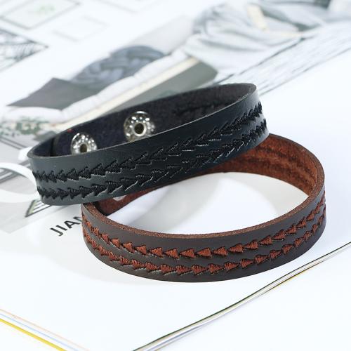 PU Βραχιόλια Cord, με Σίδερο, Κέντημα, κοσμήματα μόδας & για άνδρες και γυναίκες, περισσότερα χρώματα για την επιλογή, Sold Με PC