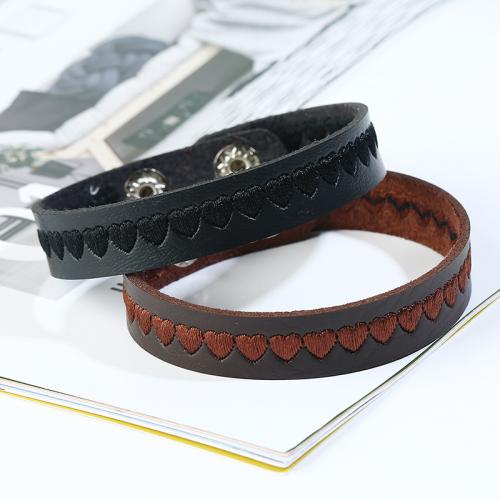 PU Βραχιόλια Cord, με Σίδερο, Κέντημα, κοσμήματα μόδας & για άνδρες και γυναίκες, περισσότερα χρώματα για την επιλογή, Sold Με PC