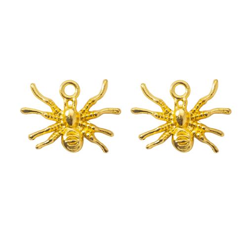 Zinklegering Animal Hangers, Zinc Alloy, Spin, gold plated, DIY, gouden, 19x2.60x13.86mm, Verkocht door Bag