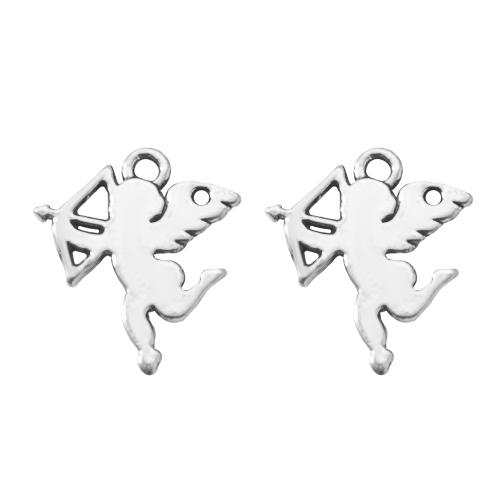 Zink-Aluminium-Anhänger, Zinklegierung, Engel, silberfarben plattiert, DIY, Silberfarbe, 14.60x1.30x17.50mm, verkauft von Tasche