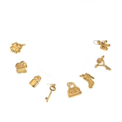 Roestvrij stalen sieraden Hangers, 304 roestvrij staal, plated, DIY & verschillende stijlen voor de keuze, gouden, Verkocht door PC