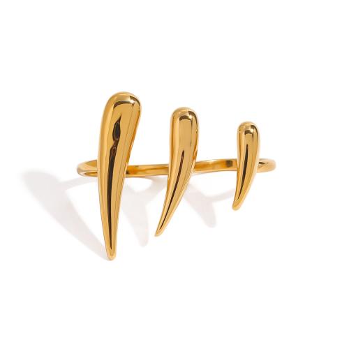 Cruach dhosmálta Fáinne Blaisíní, 304 Cruach dhosmálta, 18K ór plátáilte, jewelry faisin & do bhean, Díolta De réir PC