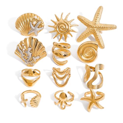 Stainless Steel Finger Ring 304 Stainless Steel plated fashion jewelry & for woman Sold By PC