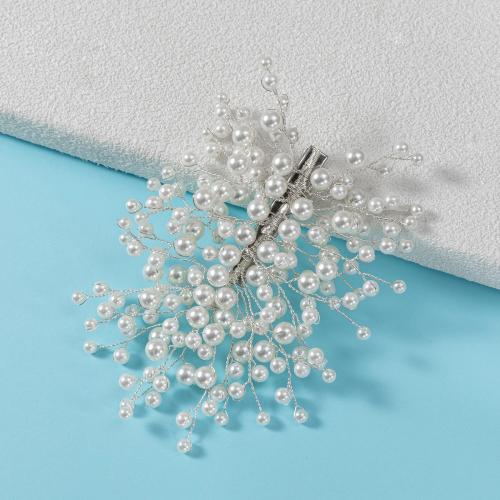 Gemengde haaraccessoires, Zinc Alloy, met Seedbead & koperdraad & Kristal & Plastic Pearl, plated, mode sieraden & handgemaakt & voor vrouw, 100x100mm, Verkocht door PC