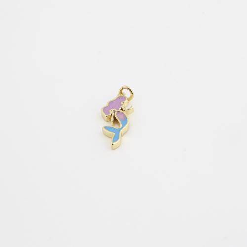 Brass Ékszer Medálok, Sárgaréz, arany színű aranyozott, DIY & zománc, 16x6x1mm, Által értékesített PC