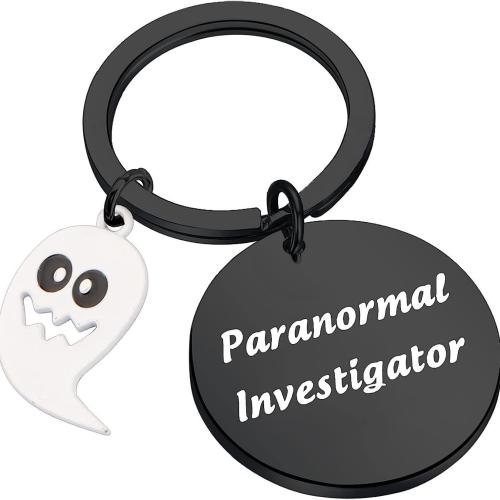 Brelok, Stal nierdzewna 304, duch, Halloween Design & dla obu płci & z listu wzór, 30mm, sprzedane przez PC