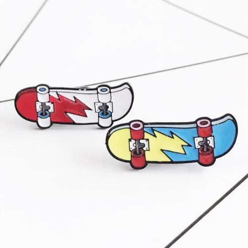 lega in zinco spilla, Skateboard, unisex & smalto, nessuno, 25x20mm, Venduto da PC