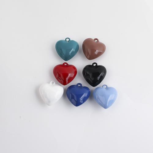 Brass Heart Pendants DIY & enamel Sold By PC