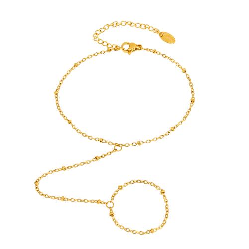 Gotisk armbånd ring, 304 rustfrit stål, 18K forgyldt, mode smykker & for kvinde, Solgt af PC