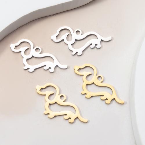 Cruach dhosmálta pendants Ainmhithe, 304 Cruach dhosmálta, Madraí, plátáilte, DIY, dathanna níos mó le haghaidh rogha, 20.20x0.90x11.80mm, Díolta De réir PC