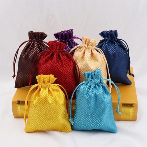 Jewelry Pouches Bags Silk Rectangle dustproof & folk style Sold By PC