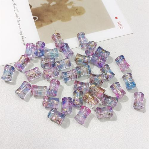 Handgemaakte Lampwork Beads, Bamboe, moffelen vernis, DIY, meer kleuren voor de keuze, 8x12mm, 50pC's/Bag, Verkocht door Bag
