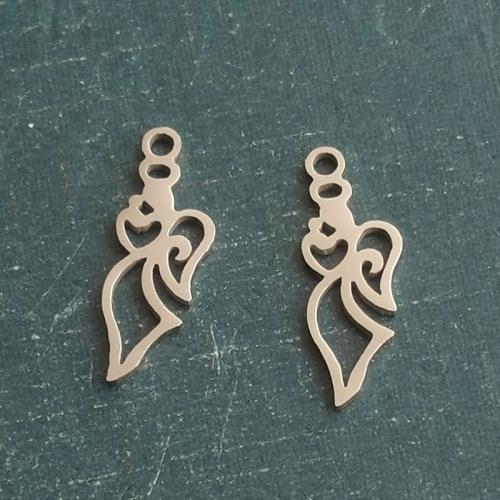 Nerezová ocel Šperky Přívěsky, Titanium ocel, DIY, více barev na výběr, 18x6mm, 10PC/Bag, Prodáno By Bag