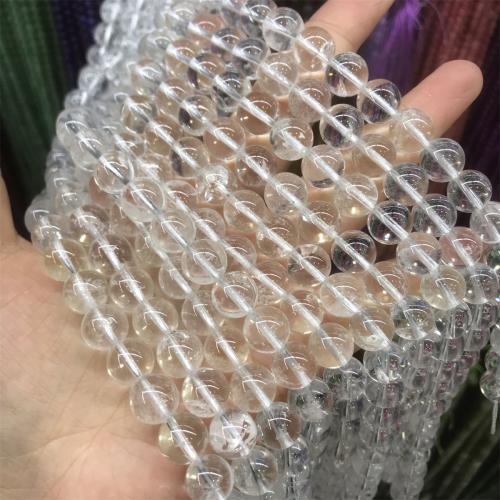 Korálky přírodní Průhledný Quartz, Clear Quartz, DIY & různé velikosti pro výběr, smíšené barvy, Prodáno By Strand