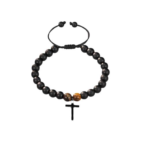 Bracelets de pierres précieuses, pierre gemme, avec Cordon de noeud, fait à la main, différents matériaux pour le choix & unisexe & styles différents pour le choix, Vendu par PC