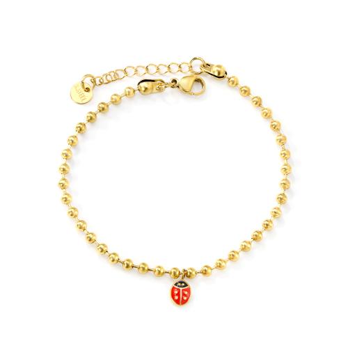 Bracciale gioielli in acciaio inossidabile, 304 acciaio inox, placcato color oro, gioielli di moda & per la donna & smalto, Venduto da PC