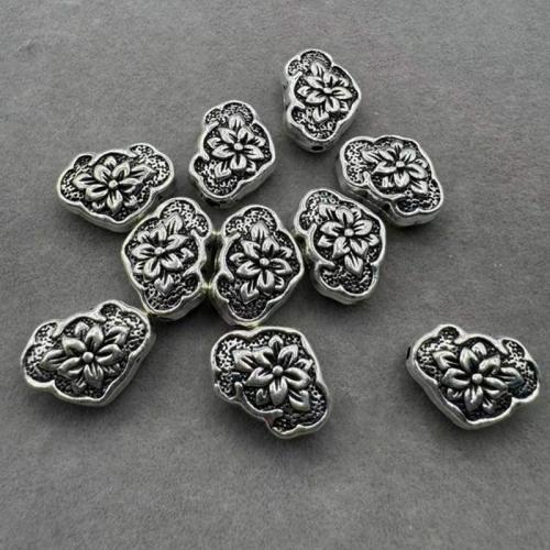 Zinc Alloy šperky Korálky, Zinek, starožitné barva postříbřená, DIY, nikl, olovo a kadmium zdarma, 100PC/Bag, Prodáno By Bag