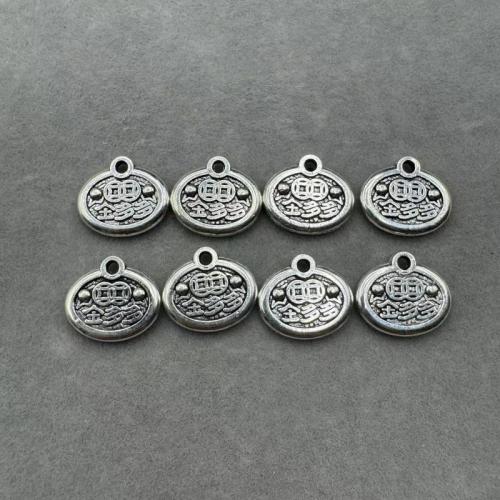 Sinc Alloy Pendants, dath airgid antique plátáilte, DIY, nicil, luaidhe & caidmiam saor in aisce, 100ríomhairí pearsanta/Mála, Díolta De réir Mála