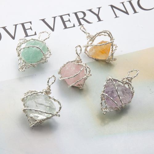 Gioielli ciondoli con gemme, pietra preziosa, with ottone, DIY, nessuno, 22x14.60x33mm, Venduto da PC