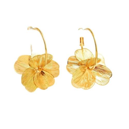 Zinc Alloy Oorbellen, plated, mode sieraden & voor vrouw, meer kleuren voor de keuze, 52x37mm, Verkocht door pair