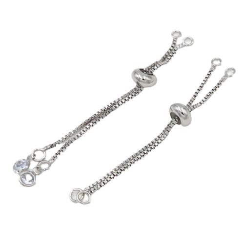 Sárgaréz extender lánc, galvanizált, DIY & különböző méretű a választás & különböző stílusokat a választás, több színt a választás, 10PC-k/Bag, Által értékesített Bag