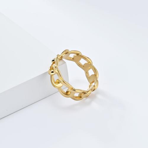 Titantium Steel Finger Ring, Titanium Steel, divat ékszerek & különböző méretű a választás & üreges, több színt a választás, Által értékesített PC