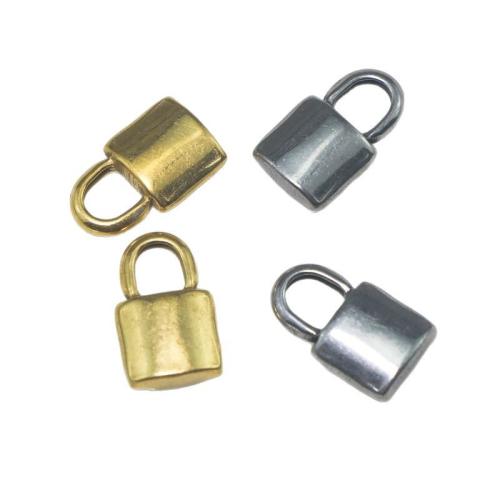 Nakit od nehrđajućeg čelika Privjesci, 304 nehrđajućeg čelika, Zaključati, pozlaćen, možete DIY, više boja za izbor, 5mm, Prodano By PC