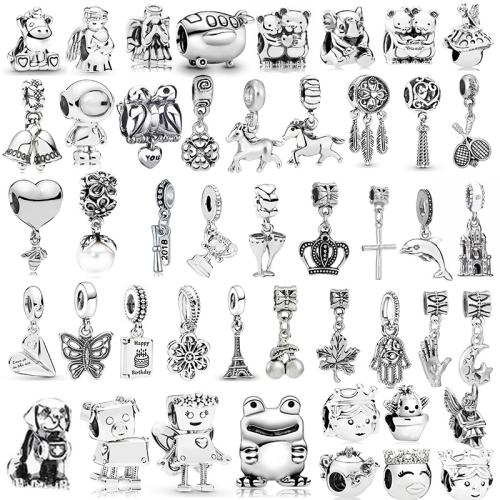 Perles European en alliage de zinc, Placage, DIY & styles différents pour le choix, beads length 4-50mm, Vendu par PC