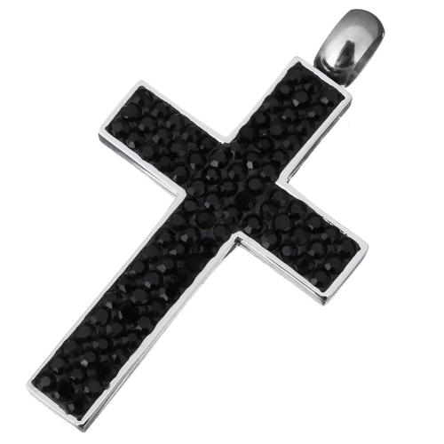 Ruostumaton teräs rajat kellonperiä, 304 Stainless Steel, kanssa tekojalokivi savi Pave, Ylittää, tee-se-itse, alkuperäinen väri, 30x54x9mm, Reikä:N. 6.5mm, Myymät PC