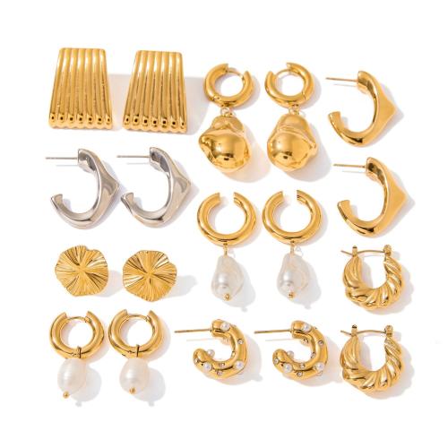 Roestvrij staal sieraden sets, 304 roestvrij staal, plated, mode sieraden & verschillende stijlen voor de keuze & voor vrouw, Verkocht door PC