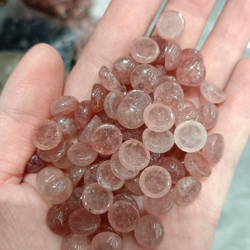 Natural Quartz Cabochon Strawberry Quartz DIY mixed colors Sold By PC