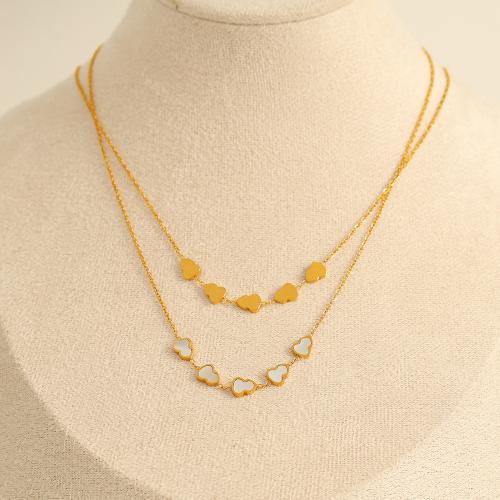 Tíotáiniam Cruach muince, Cruach Tíotáiniam, dath an óir plated, jewelry faisin, órga, Díolta De réir PC