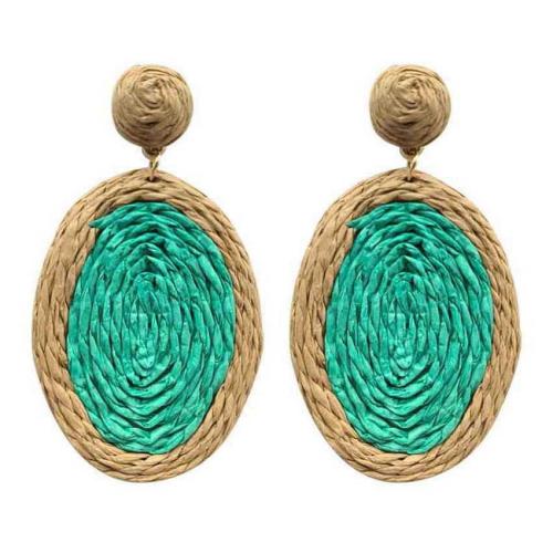 Rafidah Grass Tropfen Ohrring, mit Zinklegierung, oval, Bohemian-Stil & für Frau, keine, earring length 50-80mm, verkauft von Paar