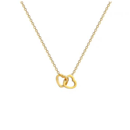 Titanium Steel Necklace with 5cm extender chain plated fashion jewelry & for woman Length Approx 40 cm Sold By PC