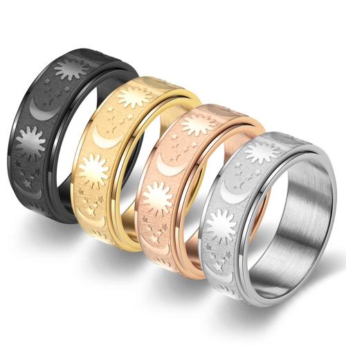 Stainless Steel Finger Ring 201 Stainless Steel Carved Unisex Sold By PC