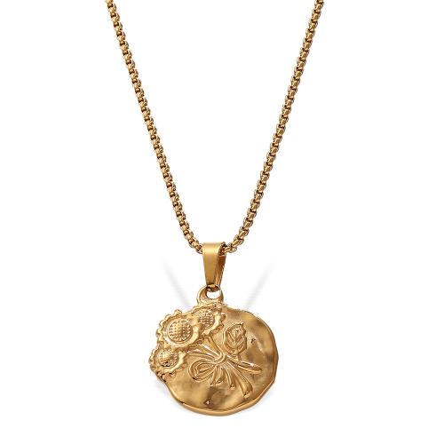 Tíotáiniam Cruach muince, Cruach Tíotáiniam, dath an óir plated, jewelry faisin, órga, Díolta De réir Péire