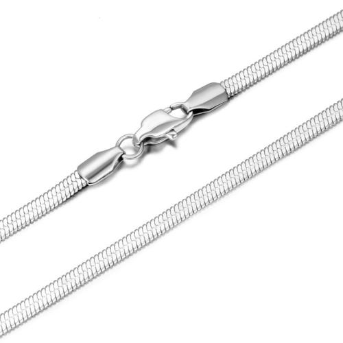 Titan Stål Chain Necklace, mode smycken & Unisex & olika storlek för val, Säljs av PC