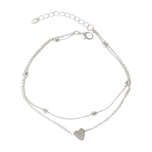 Sinc Alloy anklet, plátáilte, stíleanna éagsúla do rogha & do bhean, Fad Thart 10.6 Inse, Díolta De réir PC