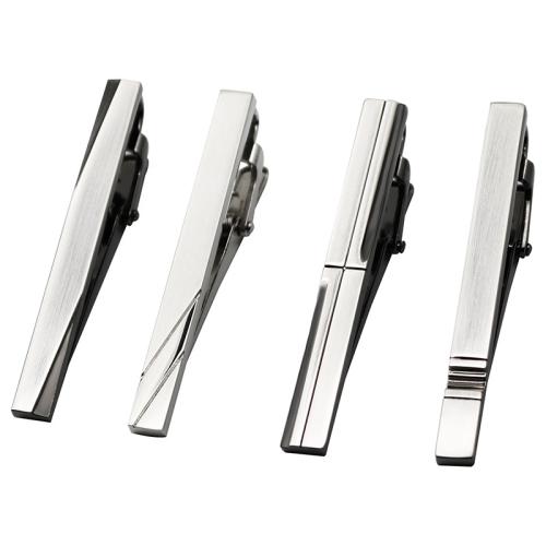 Brass Tie Clip plated & for man 50mm Sold By PC