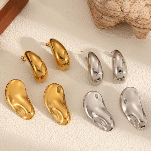 Pendientes de Acero Inoxidable, acero inoxidable 304, chapado en color dorado, Joyería, más colores para la opción, Vendido por Par