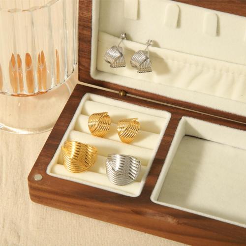 Stainless Steel smycken Ställer, 304 rostfritt stål, guldfärg pläterade, mode smycken, fler färger för val, Säljs av PC