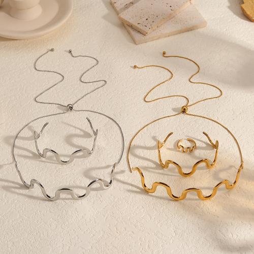 Stainless Steel smycken Ställer, 304 rostfritt stål, guldfärg pläterade, mode smycken, fler färger för val, Säljs av PC