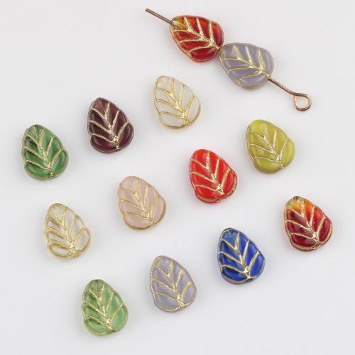 Perles murano faites à la main , chalumeau, Placage de couleur d'or, DIY & pavé de micro zircon, plus de couleurs à choisir, protéger l'environnement, sans nickel, plomb et cadmium, 20PC/sac, Vendu par sac